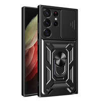 Obal Hybridní Armor Camshield Obal Pro Samsung Galaxy S23 Ultra Armoured Camera Cover Black Case Case