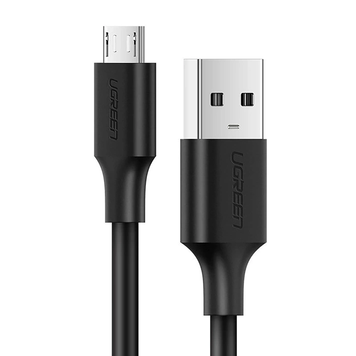 Kabel UGREEN USB-A Micro USB QuickCharge 3.0 2,4A 0,25 m černý