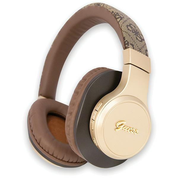 Guess headphones Bluetooth earphones GUBH604GEMW brown/brown 4G Script