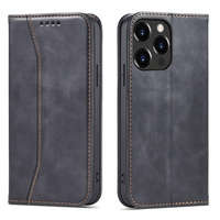 Funda Magnet Fancy Case para iPhone 14 Plus flip cover wallet stand negro
