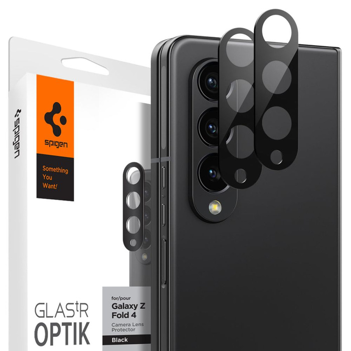 PROTECTEUR DE CAMÉRA Spigen OPTIK.TR GALAXY Z FOLD 4 PROTECTEUR DE CAMÉRA 2-PACK NOIR