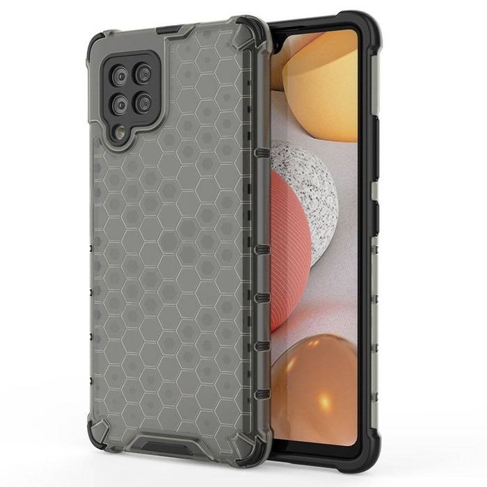 Honeycomb coque housse blindée avec cadre en gel Samsung Galaxy A42 5G noir