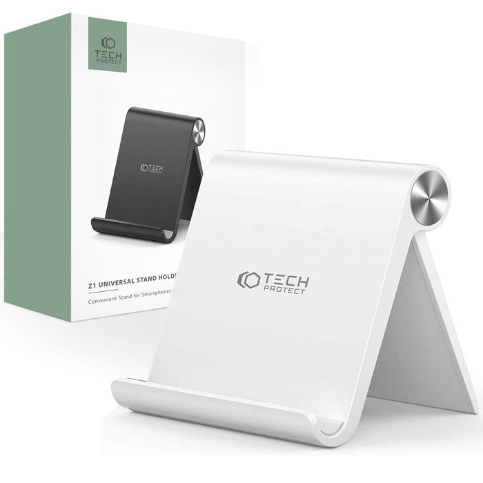 TECH-PROTECT Z1 SUPPORT UNIVERSEL POUR SMARTPHONE ET TABLETTE BLANC