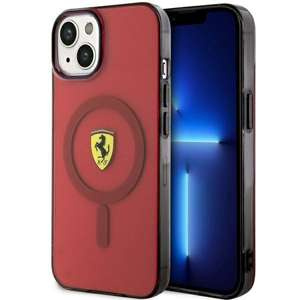 Funda Ferrari FEHMP14SURKR iPhone 14 6.1" rojo/rojo durocase Translúcido MagSafe Case