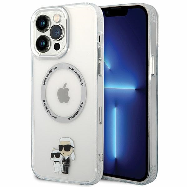 Case Karl Lagerfeld KKLHMP13XHNKCIT iPhone 13 Pro Max 6.7" hardcase transparent Iconic Karl&amp;Choupette MagSafe Case