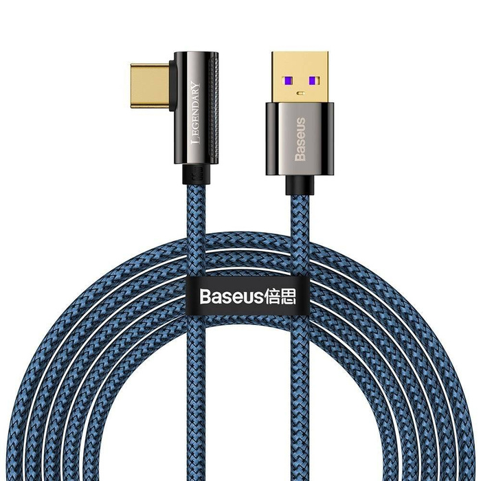 Baseus Legend Series Elbow Fast Charging Data Cable USB - USB Type-C 66W 2m blue (CACS000503)