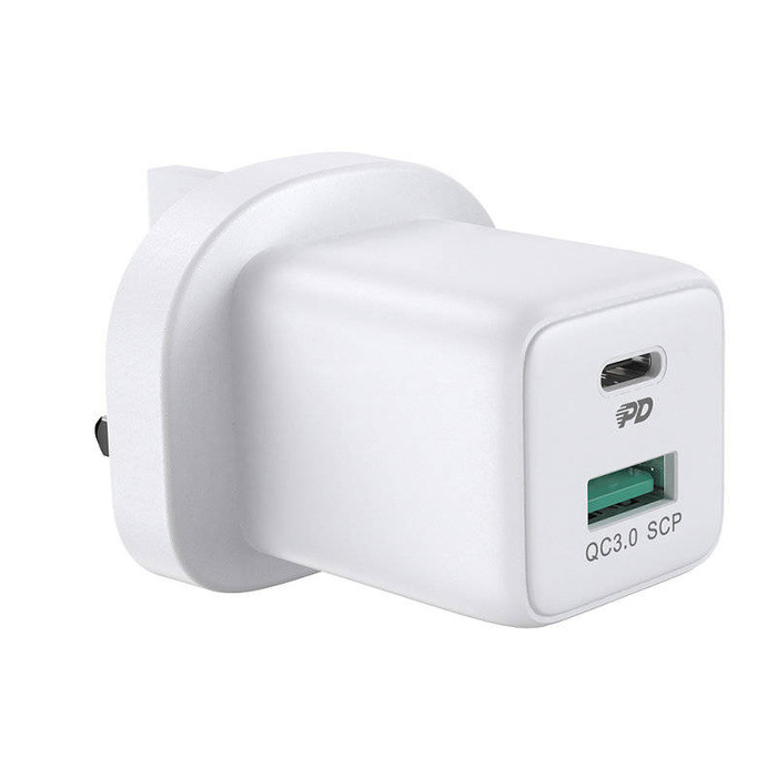 Joyroom ladergerät USB Typ C / USB 30W Power Delivery Schnellladung 4.5A (UK Stecker) weiß (L-QP303)