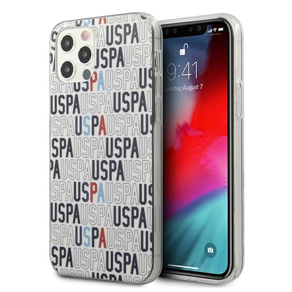 Pouzdro US POLO Apple iPhone 12 Pro Max 6.7 Logo Mania Collection USHCP12LPCUSPA6 White Case