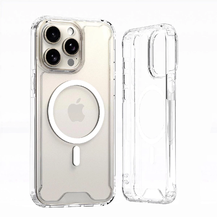 Clear Corner Case MagSafe für iPhone 16 Pro – transparent