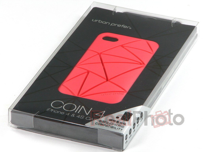 Cover iPhone 4 4S URBAN PREFER Coin 4 Red