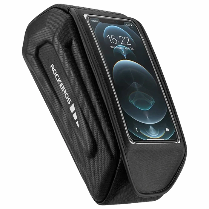 Rockbros 30120064001 sac de vélo pour cadre étanche avec housse de téléphone - noir