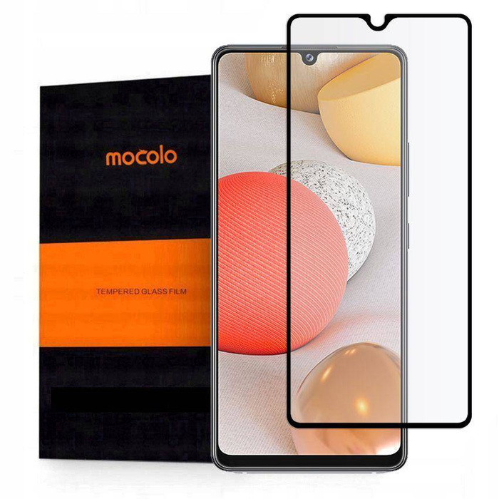 Mocolo Tg+teljes ragasztó Galaxy A42 5G Fekete