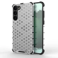 Coque nid d'abeille pour Samsung Galaxy S23+ coque hybride blindée transparente