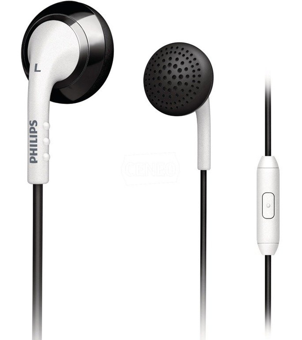 Headphones with Microphone PHILIPS Samsung Sony Apple Blackberry SHE2675BW/10