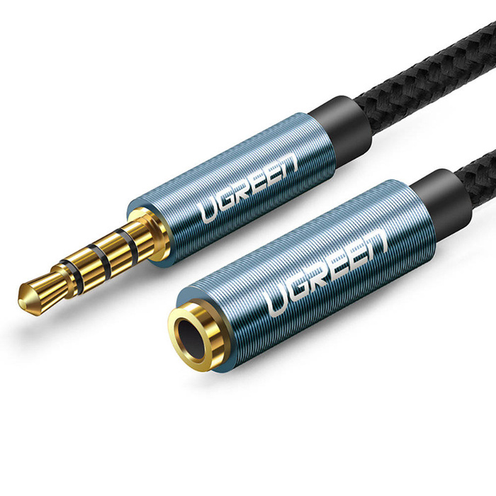 Adaptér Ugreen mini jack 3,5 mm 0,5 m modrý (AV118)