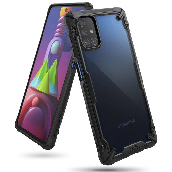 Telefontok RINGKE Galaxy M51 Fusion X fekete tok