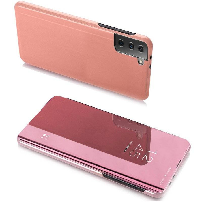 Clear View Case étui coque avec couvercle rabattable Samsung Galaxy S21+ 5G (S21 Plus 5G) rose