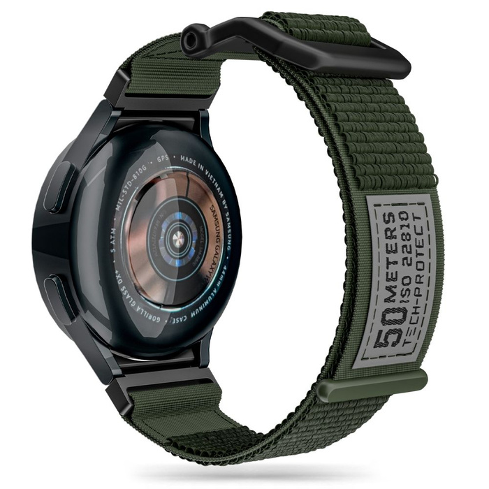 Řemínek Tech-protect Scout Samsung Galaxy Watch 4 / 5 / 5 Pro / 6 Military Green