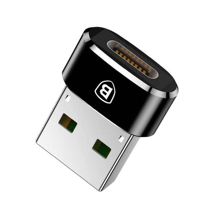 Baseus adaptér USB Type-C na USB adaptér černý (CAAOTG-01)