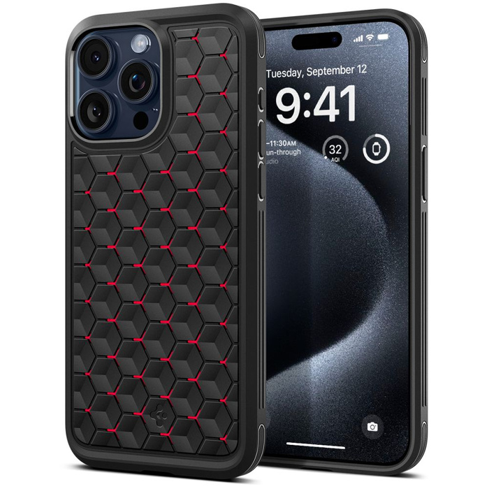 Case iPhone 15 Pro Max Spigen Cryo Armor Cryo Red