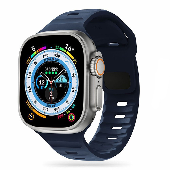 Řemínek Tech-Protect Iconband Line Apple Watch 4 / 5 / 6 / 7 / 8 / Se (38 / 40 / 41 mm) Námořnická modrá