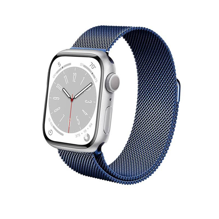 Crong Milano Steel Strap - Strap stainless steel for Apple Watch 38/40mm (navy blue)