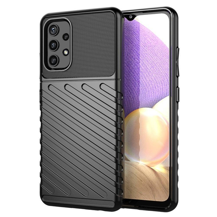 Thunder Case flexible blindé coque couverture Samsung Galaxy A72 4G noir