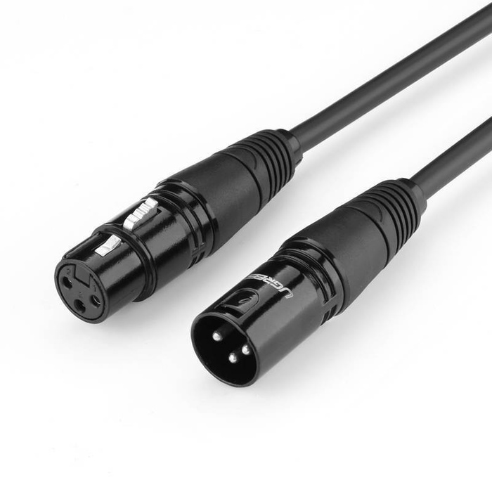 UGREEN AV130 Cable XLR female to XLR male - 3m (black) 20711B