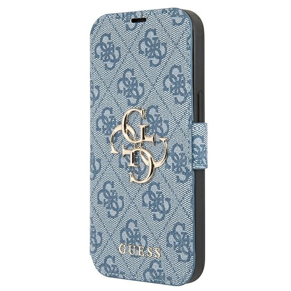 Case GUESS Apple iPhone 13 Mini Book 4G Big Metal Logo Blue Case