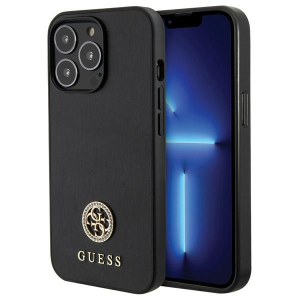 Guess GUHCP13LPS4DGPK iPhone 13 Pro 6.1" black/black hardcase Strass Metal Logo