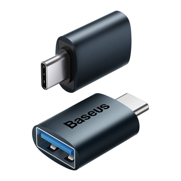 Adattatore Mini OTG Baseus Ingenuity Series da tipo C a USB-A 3.1 blu