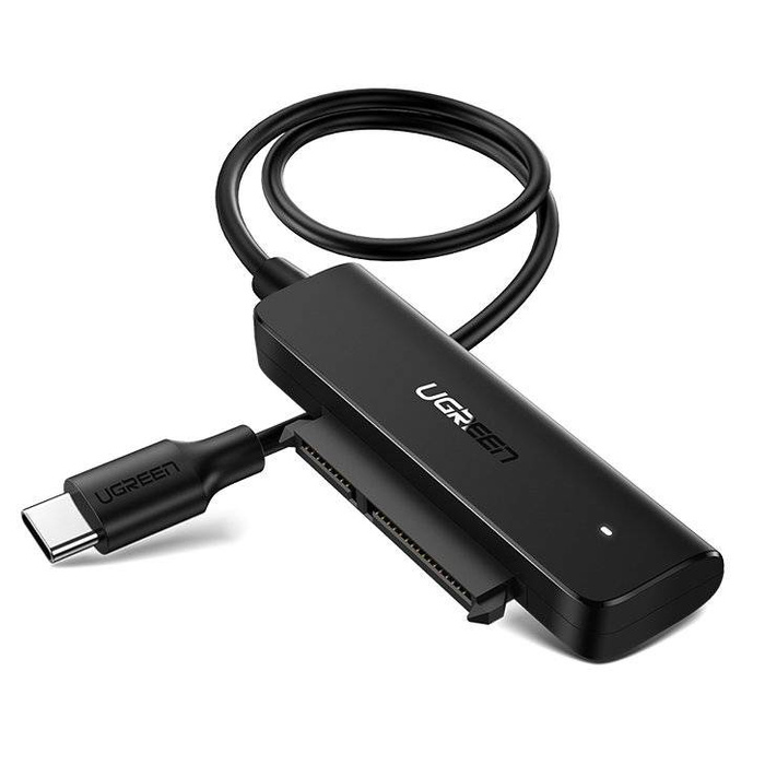 Ugreen adaptér 2,5'' SATA III 3.0 HDD SSD - USB Type C 3.2 Gen 1 (SuperSpeed USB 5 Gbps) adaptér černý (70610 CM321)