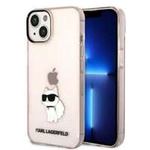 Telefontok Karl Lagerfeld iPhone 14 6.1" rózsaszín/rózsaszín keménycase Ikonik Choupette