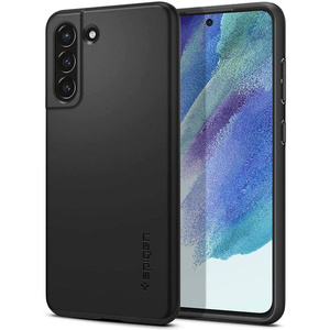 Telefontok SPIGEN Samsung Galaxy S21 FE Thin Fit fekete + Szkło