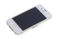 APPLE DISPLAY iPhone 4 FEHÉR B fokozatú eredeti SET LCD érintőképernyő lünettával