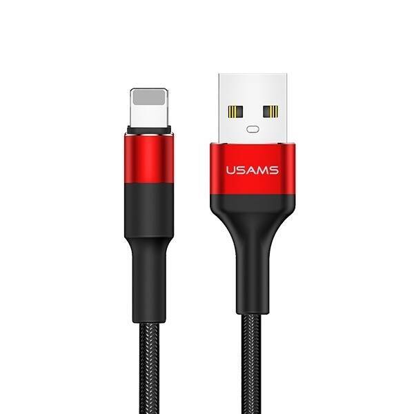 Braided Cable USAMS Apple Lightning 2A 1.2m U5 SJ220IP02 US-SJ220 Red