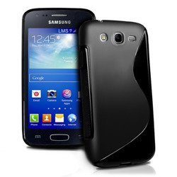 Fedél S-Line Samsung Galaxy Ace 3 S7270 Fekete Telefontok Szilikon