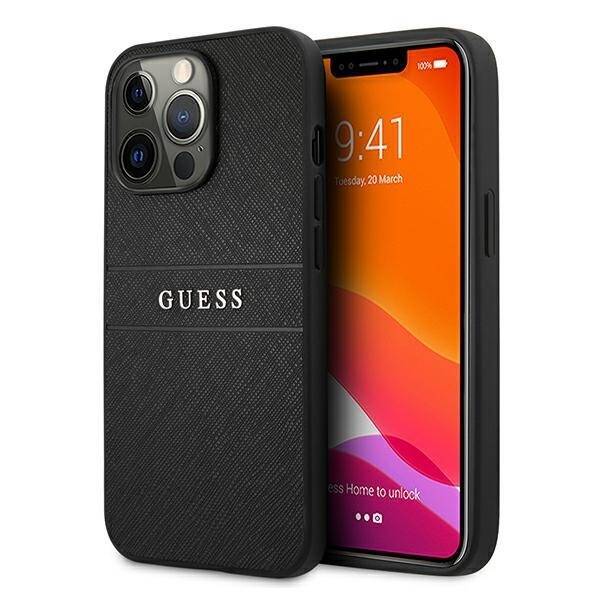 GUESS Apple iPhone 13 Pro Max Case Strap Black Case