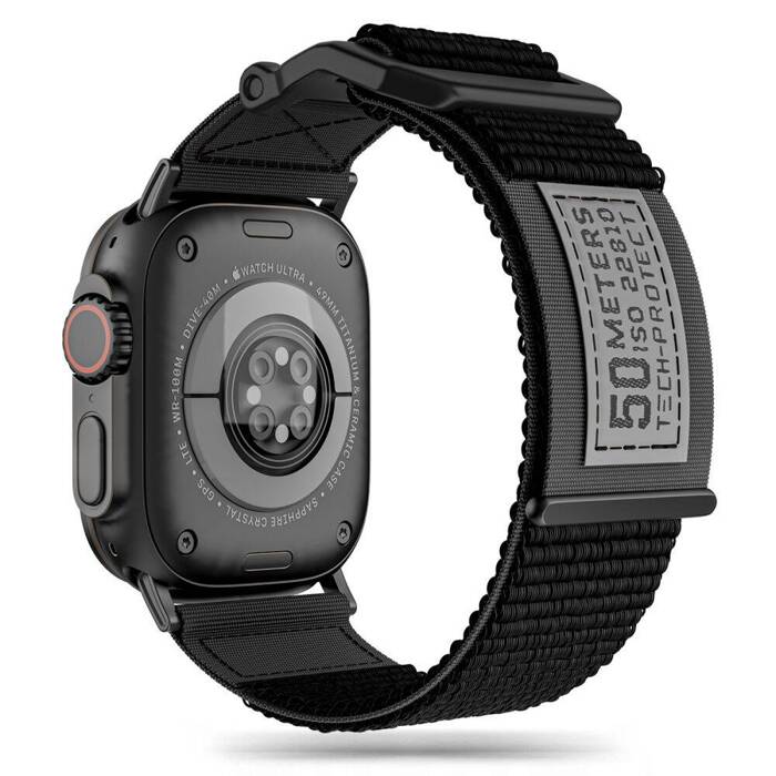 Óraszíj Tech-protect Scout Apple Watch 4 / 5 / 6 / 7 / 8 / 9 / Se / Ultra 1 / 2 (42 / 44 / 45 / 49 Mm) Fekete