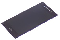 SONY Xperia Z1 Grade A LCD KIJELZŐ Logóval Lila eredeti érintés