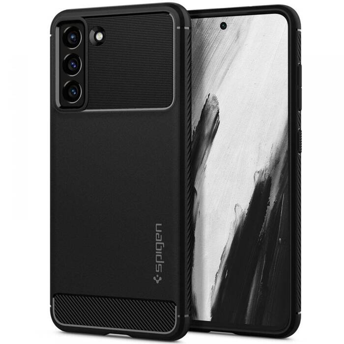 Telefontok SPIGEN S21 Fe Rugged Armor MATTE fekete Case