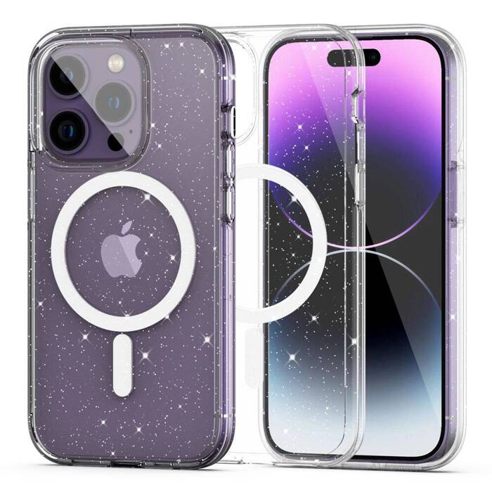 Telefontok Tech-protect Flexair Hybrid MagSafe iPhone 14 Pro Glitter 14 Pro Case