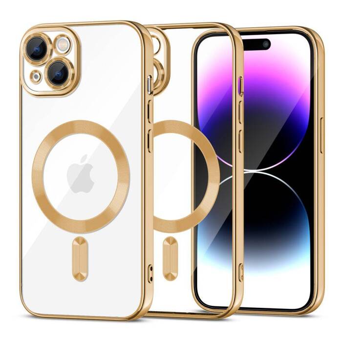 Telefontok Tech-protect Magragyogás MagSafe iPhone 15 Plus Gold Case