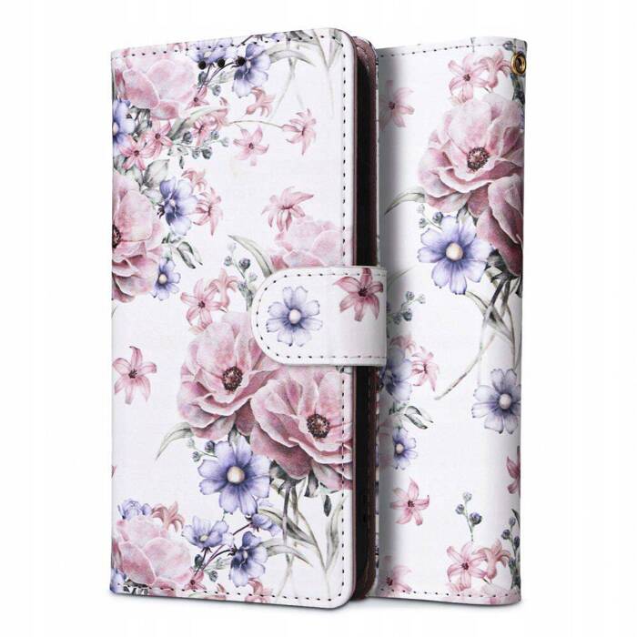 Telefontok Tech-protect pénztárca Galaxy A54 5G Blossom Flower Virág Case