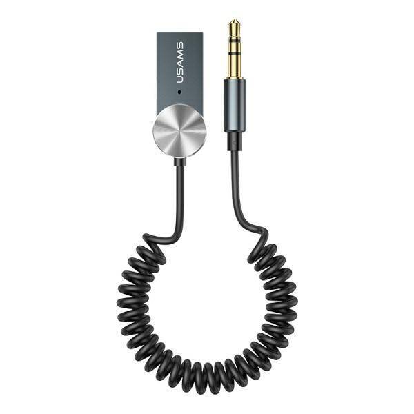 USAMS Bluetooth 5.0 USB-AUX audio adapter SJ464JSQ01 US-SJ464 szürke