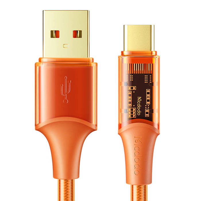 USB to USB-C cable, Mcdodo CA-2091, 6A, 1.2m (orange)