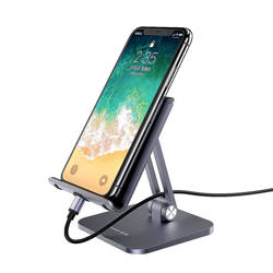 Ugreen LP134 Foldable Multi-Angle Phone Stand With Height Adjustable Gray