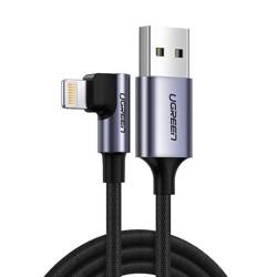 Ugreen USB - Lightning MFI angled cable 1m 2,4A black (60521)