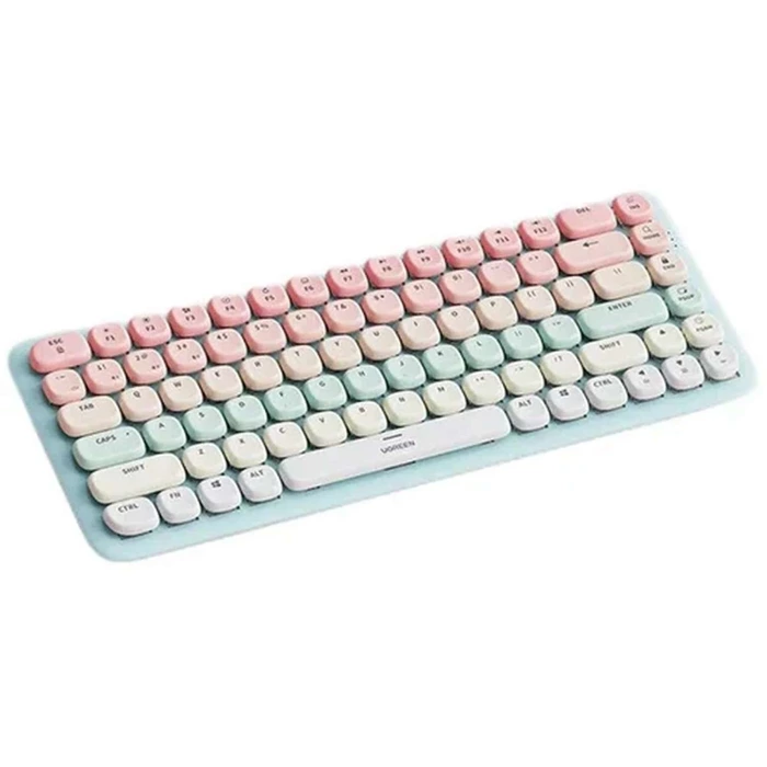 Wireless mechanical keyboard UGREEN KU101 BT (Pink-blue)
