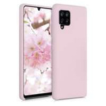 Custodia in silicone Cover flessibile in silicone per Samsung Galaxy A42 5G rosa